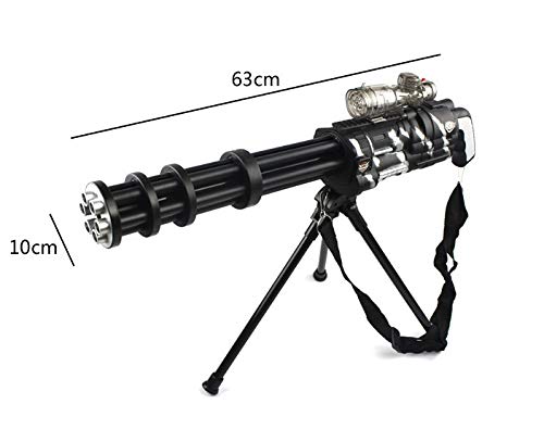 Image of IndusBay 24 Inches F7 Automatic Mini Gun Gatling Gun with Gel Ball Water Bullet MiniGun - Black