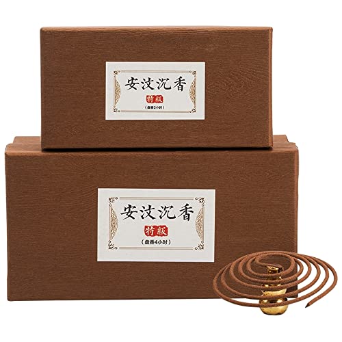 【美真香】お香 沈香 渦巻 線香 香り 渦巻き線香 コイル 安?沈香 小巻式 96巻入 天然香料 寝室の香 贈り物 (4時間)
