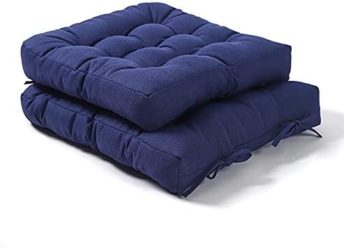 VCOMSOFT Rocking Chair Cushion, Non-Slip,Support Back & Tailbone, Back 23" * 17"/Seat 19" * 17" X-Large (Navy)