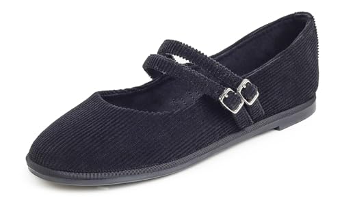 FEVERSOLE Women's Soft Classic Mary Jane Memory Foam Cushioned