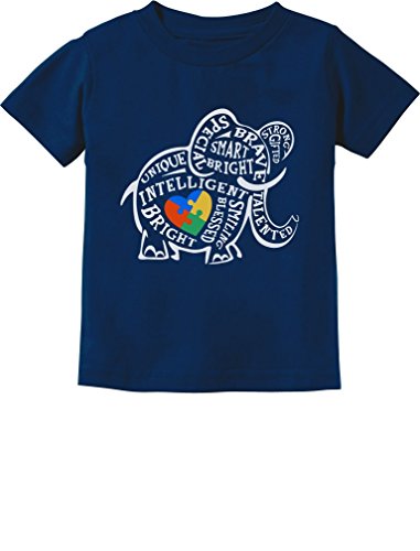 Tstars Autism Awareness Elephant Toddler Kids T-Shirt