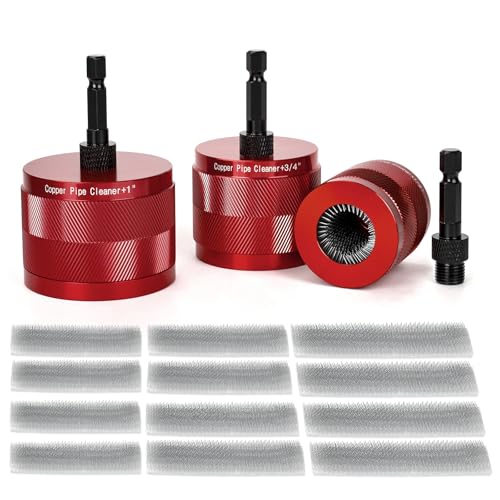 Nettoyeur tuyau cuivre contre la rouille avec brosse rotative hexagonale