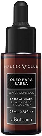 Malbec Club Pre Shave and After Shave Óleo para Homens, Óleo de H...