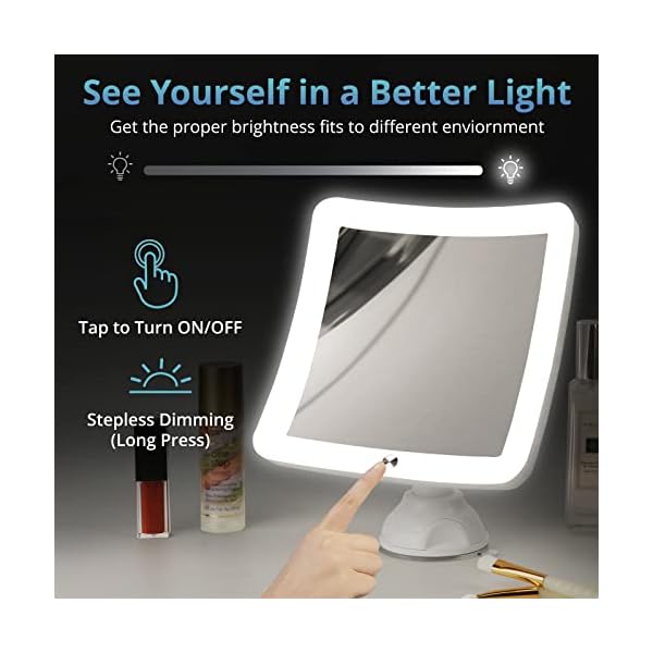 Fabuday 20X Lighted Magnifying Mirror with Light, Upgraded 2023 Version Lighted Makeup Mirror