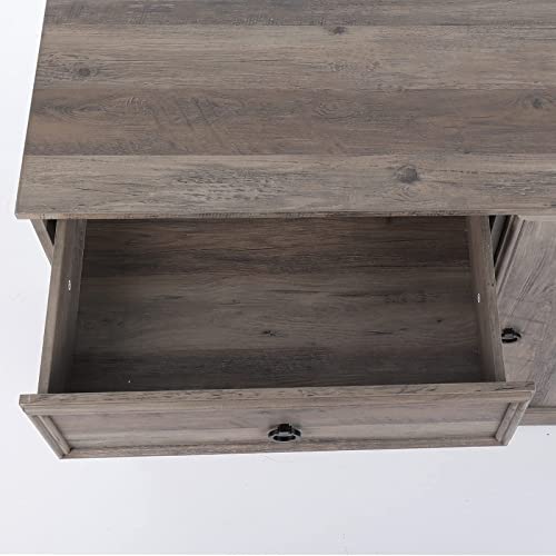 Modern 4 Drawer Dresser, Dressers For Bedroom Adjustable Shelves, Tall Chest Of Drawers Closet Organizers And Storage For Clothes - Easy Pulls, Textured Borders For Hallway, Living Room, Office, Gray #TOP6