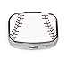 Produktbild Softball Baseball rote Spitze über weiß 1 Tag Pille Box Medizin Tablet Fall Tablet-Halter Brieftasche Organizer Fall für Tasche oder Geldbörse