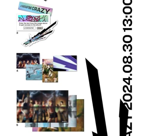 Le SSERAFIM CRAZY 4ème Mini Album Standard Vol.2 Ver CD K-pop