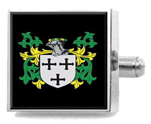 Clip para corbata Boylan Irlanda para bodas y eventos con escudo grabado en bolsa