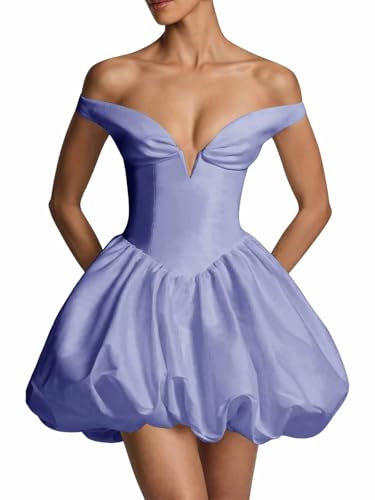 Off Shoulder Satin Homecoming Dresses for Teens 2025 Modest Short Wedding Dress A Line Mini Prom Cocktail Party Gown