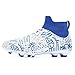 DEORUMN Mens Soccer Cleats Ultimate Youth Soccer Shoes Football Boots White