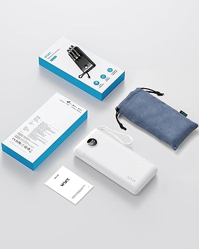 VRURC Portable Charger, Slim Power Bank Built-in 4 Cables, Travel Essential - image 9