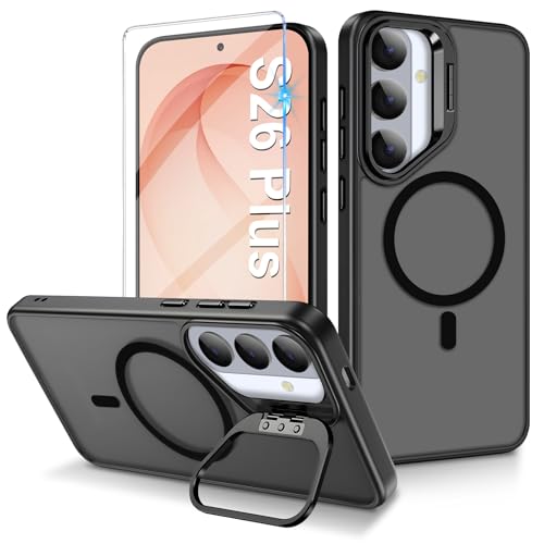 Coque Samsung S26 Plus évite les rayures et chutes avec verre noir