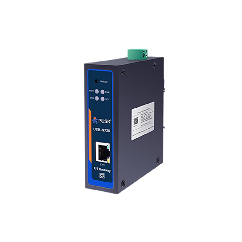USR-N720-ETH Edge IoT Gateway 600MHz with 2* RS485 Ports + 1* RJ45 Port Supporting Edge Computing Data Acquisiton Protocol Conversion Data Reporting Compatible with TCP MQTT Protocol