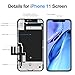 for iPhone 11 LCD Screen Replacement 6.1 inch, 3D Touch Display Digitizer Assembly with Full Repair Tools Kit, Compatible with iPhone 11(A2111, A2223, A2221)
