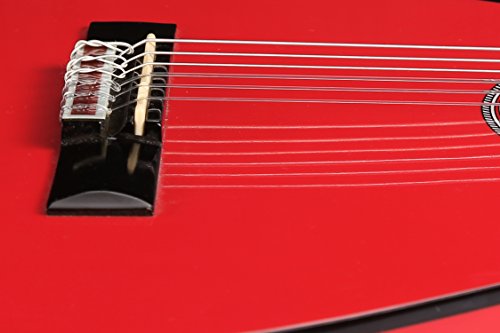 Image of Juarez 39C /RED Classical Guitar Full Size Deluxe Nylon Strings, Red Gloss Finish