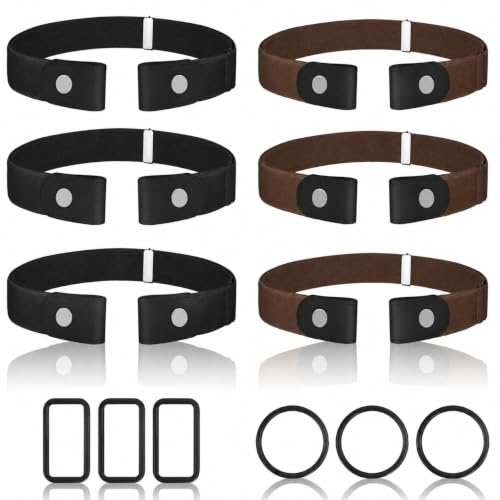 Image of No Buckle Belts for Women, Elastic Belts for Women, Comfortable Womens Belts for Jeans, Stretch Belts for Women