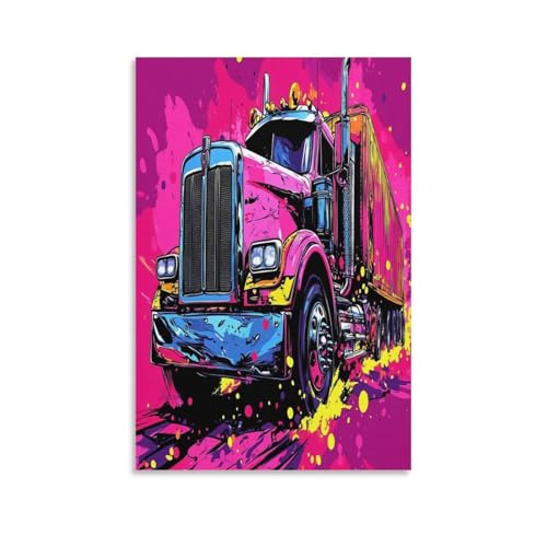 Impression sur toile camion géant pour déco de couloir