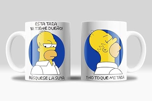 newseny Taza Homer Simpsons - Con dibujo de Homer y la frase: Esta taza ya tiene dueño... para fans de Los Simpson | Cerámica 350ml | Ya disponible en tu tienda friki favorita! En mundofriki.es! newseny Taza Homer Simpsons - Con dibujo de Homer y la frase: Esta taza ya tiene dueño... para fans de Los Simpson | Cerámica 350ml | Ya disponible en tu tienda friki favorita! En mundofriki.es!