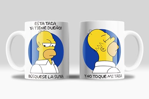 newseny Taza Homer Simpsons - Con dibujo de Homer y la frase: