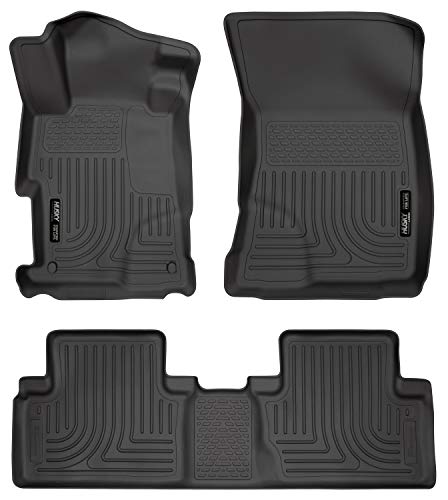Husky Liners Front & 2nd Seat Floor Liners Fits 12-13 Civic 4 Door
