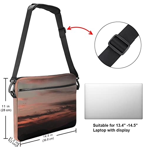 Funda de portátil de 14.5 pulgadas con compartimento acolchado y asas ocultables multicolor 5