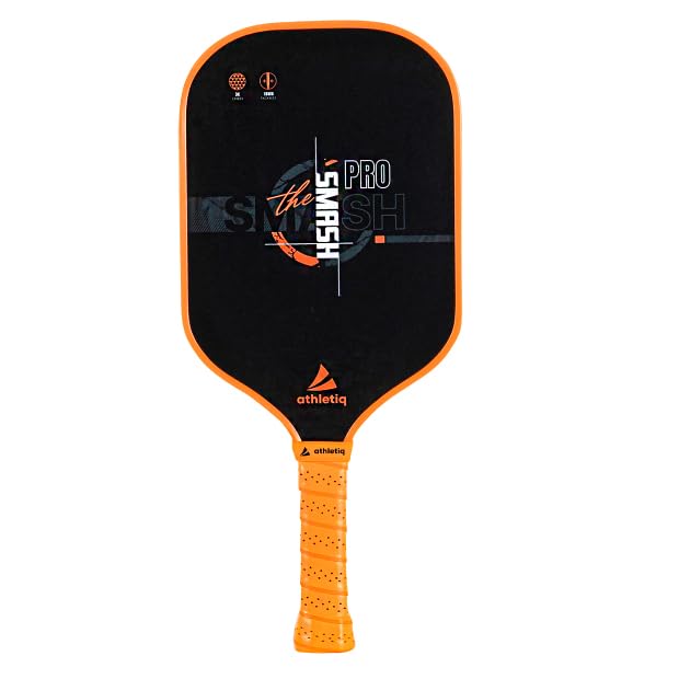 Athletiq Smash Pro Raw Carbon Fibre Pickleball Paddle with Cover | Cushion Comfort Handle Grip| 3K T300 Carbon Surface Material with Spinx Technology/Intermediate and Advanced Level Players-picture-15
