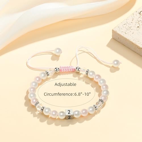 Image of MIXJOY Happy Birthday Gifts for Women, Birthday Braided Beads Bracelet Gifts for Turning Age Daughter Granddaughter Niece
