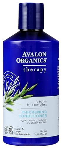 Avalon Organics, Biotin B-Complex Thickening Conditioner, 14 fl oz (397g)