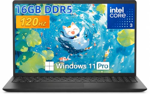 Image of Dell 15 DC15250 FHD 120Hz Laptop, 16GB DDR5, 512GB SSD, Intel Core 3 100U