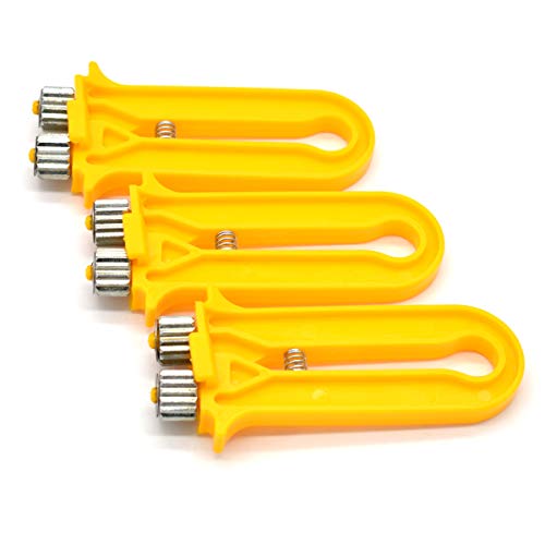 Xiuyer 3 Stück Bienenzucht Drahtspanner Kabelspanner Crimper Crimpzange Hive Rahmenwerkzeug mit Metallräder und… – Bild 7