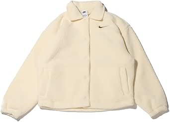 NIKE(ナイキ) カラード ハイパイル ジャケット スウォッシュロゴ ライフスタイル ウェア サステナビリティ FB8708 010(ブラック) 113(ココナッツミルク) 200(サンド) スポーツウェア 厚手 ポケット 冬 シンプル 国内正規品 ウィメンズ