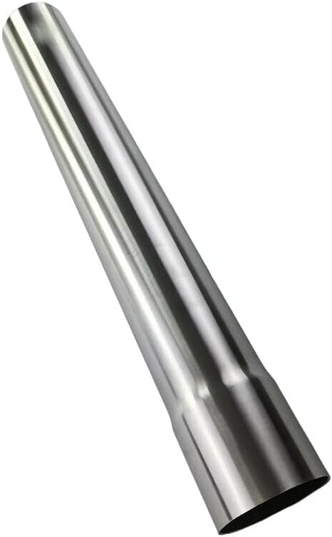 2.5" OD to 2.5" ID Tailpipe Extension | 18" Stainless Steel 201 Exhaust Pipe with Adapter | Universal Exhaust Connector
