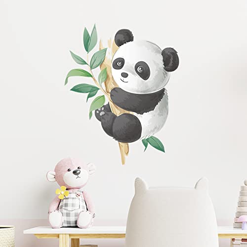 Vinilo decorativo infantil de panda adorable en acuarela miniatura 6