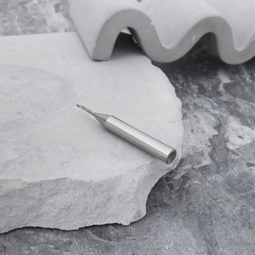 Image of 1pc 1 /4 Inch Shank Spiral CNC Rouer Bits Single Flute End Mill for Aluminum Acrylic Metal Milling Cutter