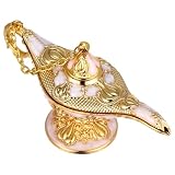 Anneome Lampada Aladino Vintage in Lega di Zinco, Piccolo Ornamento Decorativo in Stile Classico e Chic, Leggero per Display su Scrivania
