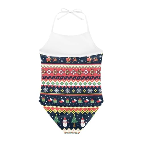 Image of Christmas Holiday One-Piece Swimsuits Beach Swimwear Bathing Suit for 3-10 Years Girls
