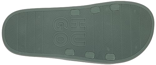 Image of HUGO Men's Stacked Logo Slide Sandal