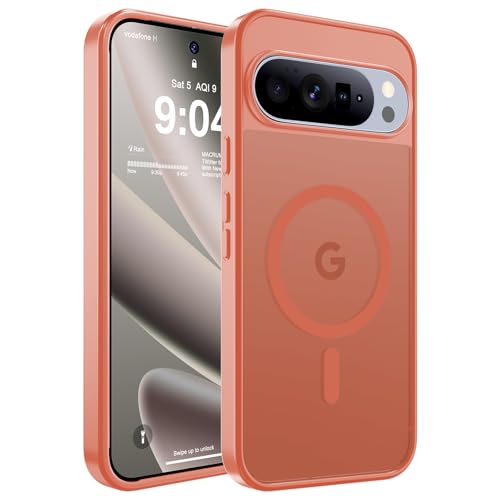Image of WRJ Magnetic Case for Google Pixel 10 /10 Pro 6.3-Inch, Orange