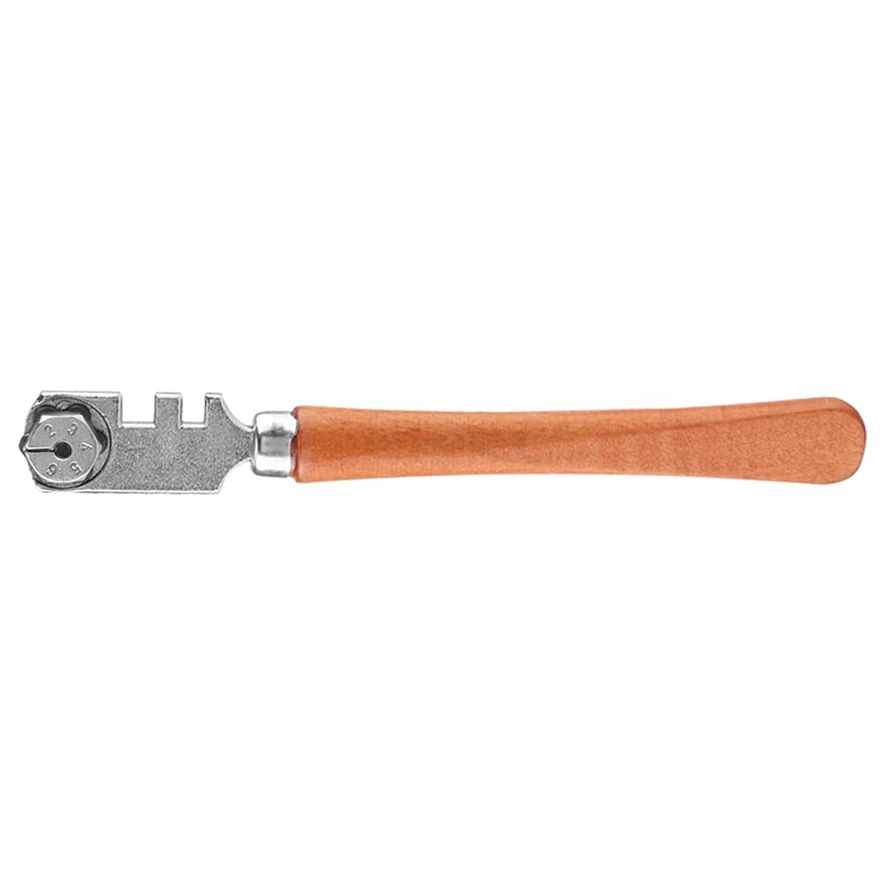 Jnchdghwa Glass Cutter 130mm Six Wheel Craft for Cutting Tool for Wood Ideal for Cutting Thick Glass Plates Kit