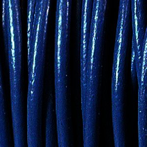 Cordon en cuir rond 1 mm bleu marine Beadsmith de 25m pour la création de bijoux