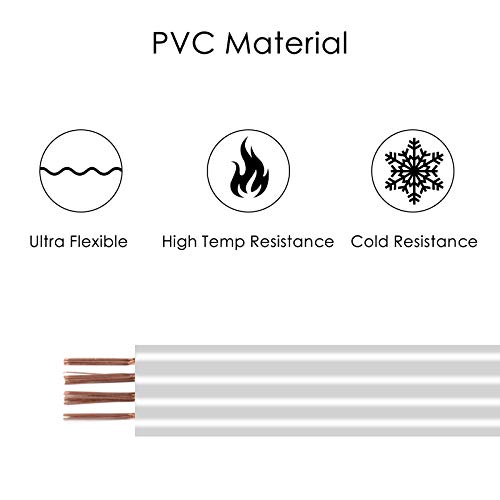 Rgbzone 10M/33Ft 22Awg 4Pin Led Light Strip Cable Cord, Led Electric Wire 22 Gauge, Conductor Extension Cable Line Cord For Rgb Led Strip 5050 3528, Pvc Plastic Flexible(White) #TOP3