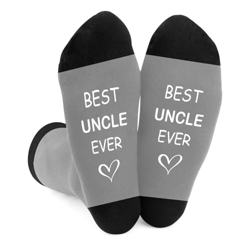 DTUIEUI Gifts for Uncle - Christmas Uncle Gifts Fathers Day Appreciation Valentines Birthday Gift Funny Cosy Warm Anniversary Memorial Present from Niece for Uncles from Nephew Gift for Uncles Socks