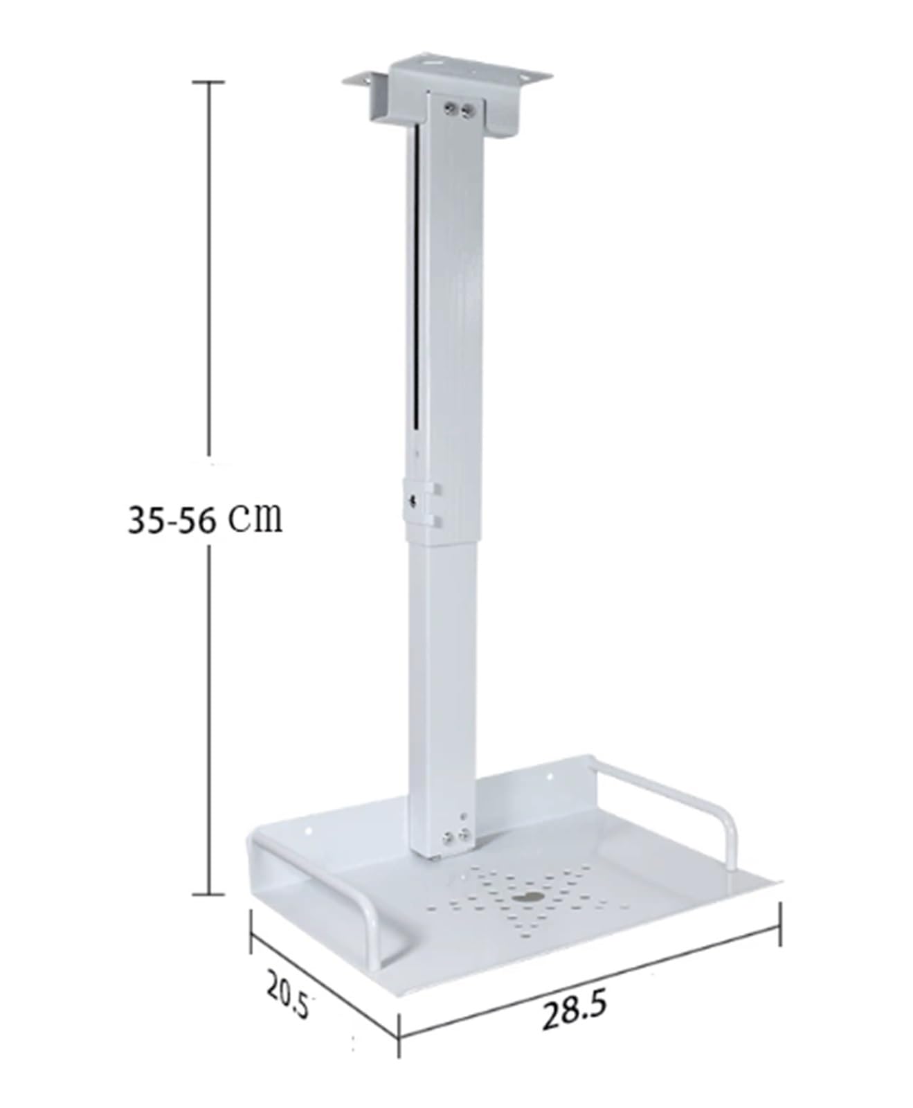 Home cinéma Plateau de projecteur adapté aux Supports de projecteur montés au Plafond et aux Supports de caméra de conférence Portable(Noir,Moyen)