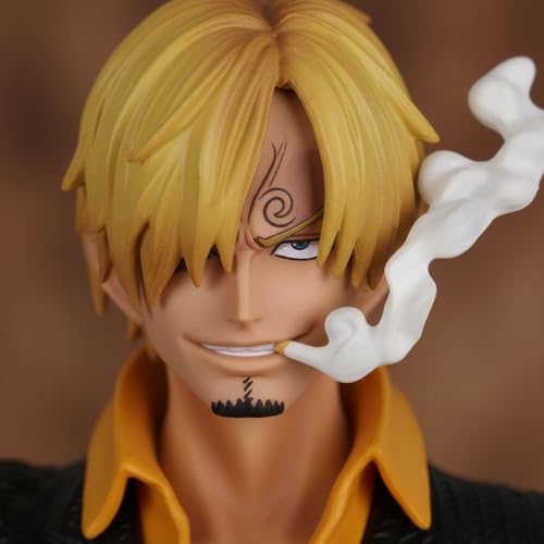 Image of Offo One Piece Sanji Diable Jambe Action Figure | Durable PVC Anime Collectible Figurine for Car Dashboard, Home Decor, Office Desk & Study Table | Premium Gift for Fans & Collectors