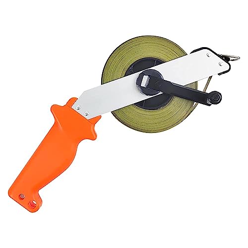 Rollbandmaß 50 m Langes Maßband Hohe Präzision Bandmaß Measuring Tape mit Ergonomischen Griff Metermaß für Baustelle