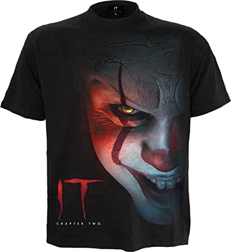 WB Horror - It - Pennywise - Camiseta negra, Negro, S