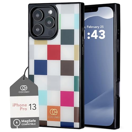 Image of COCOMII Rectangle for iPhone 13 Pro Case, Le Carre de Luxe Checkered