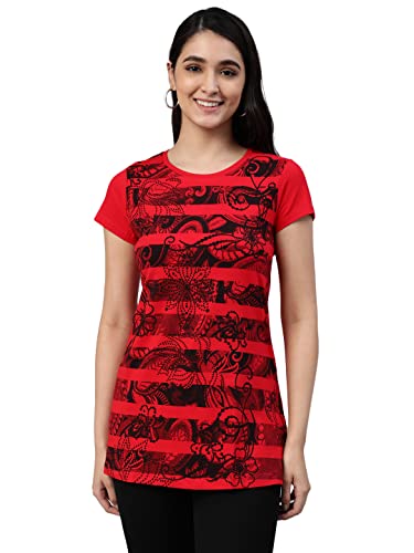 Image of Lyra Women's Cotton Regular Fit T-Shirt