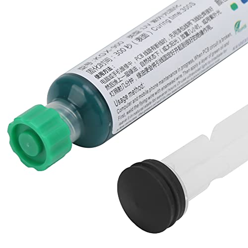 Image of KGX‑900 Solder Mask Ink, Curing Solder Resist Ink KGX‑900 Green, Light Curing Solder Mask Ink with Pusher Needle for PCB Soldering