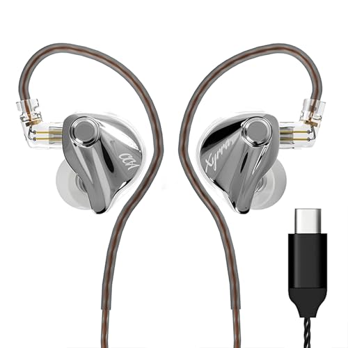 Image of CCA Xyrra Dual Driver in-Ear Monitor Headphones,1DD+1BD HiFi IEM Earphones,Wired Gaming Earbuds for Gamers Musicians